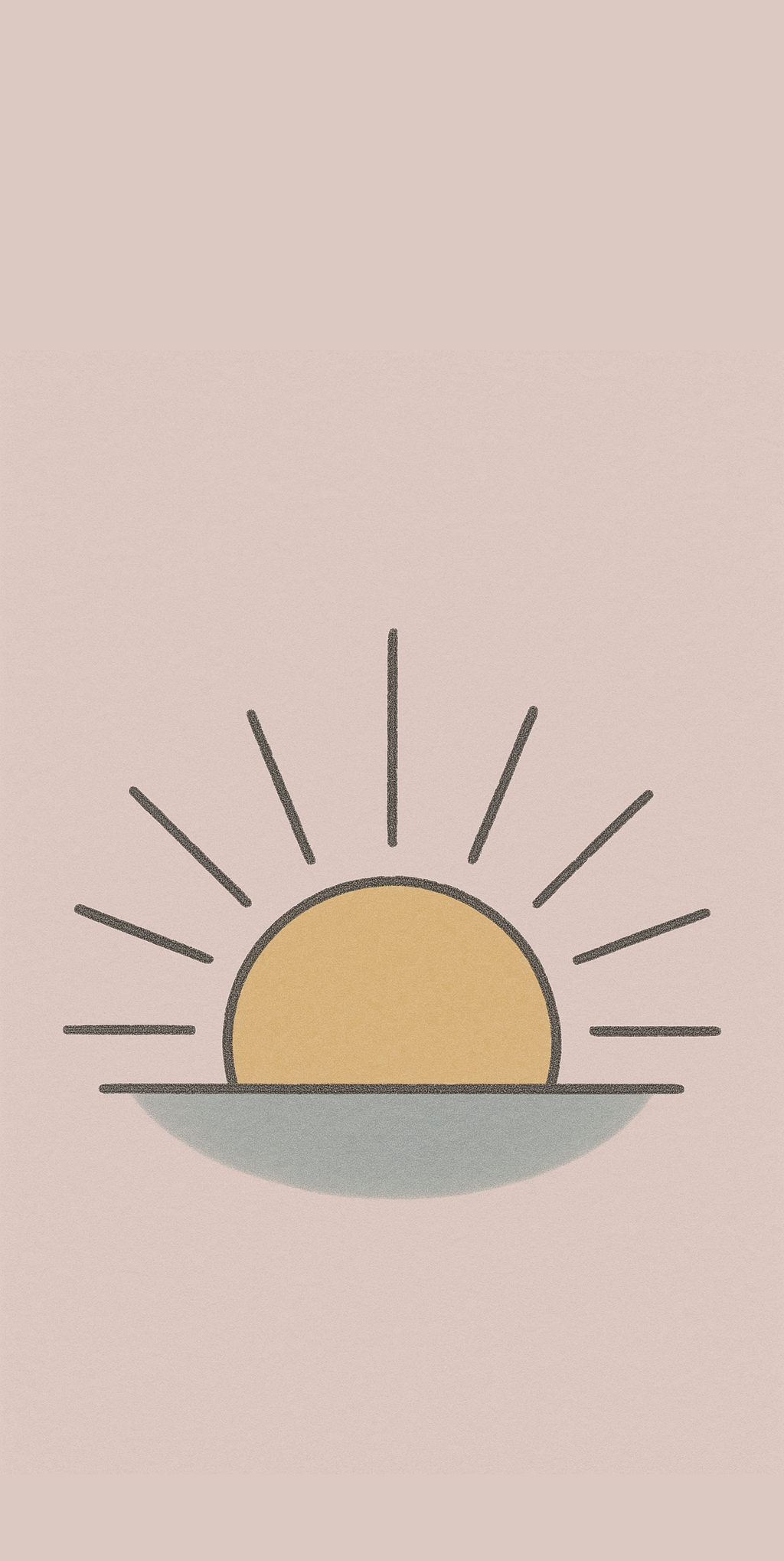 Sun rising over water