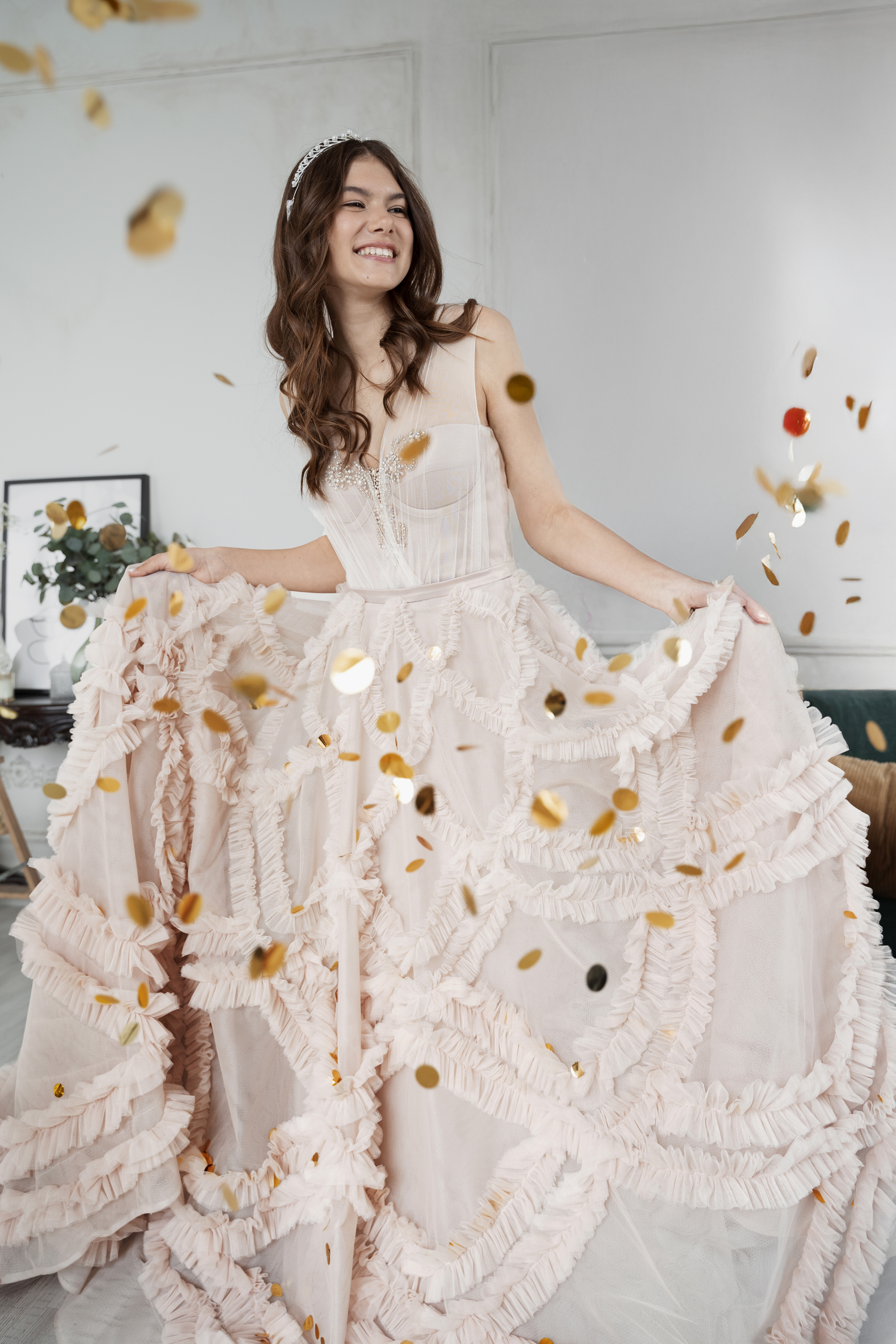 rosella dress and confetti