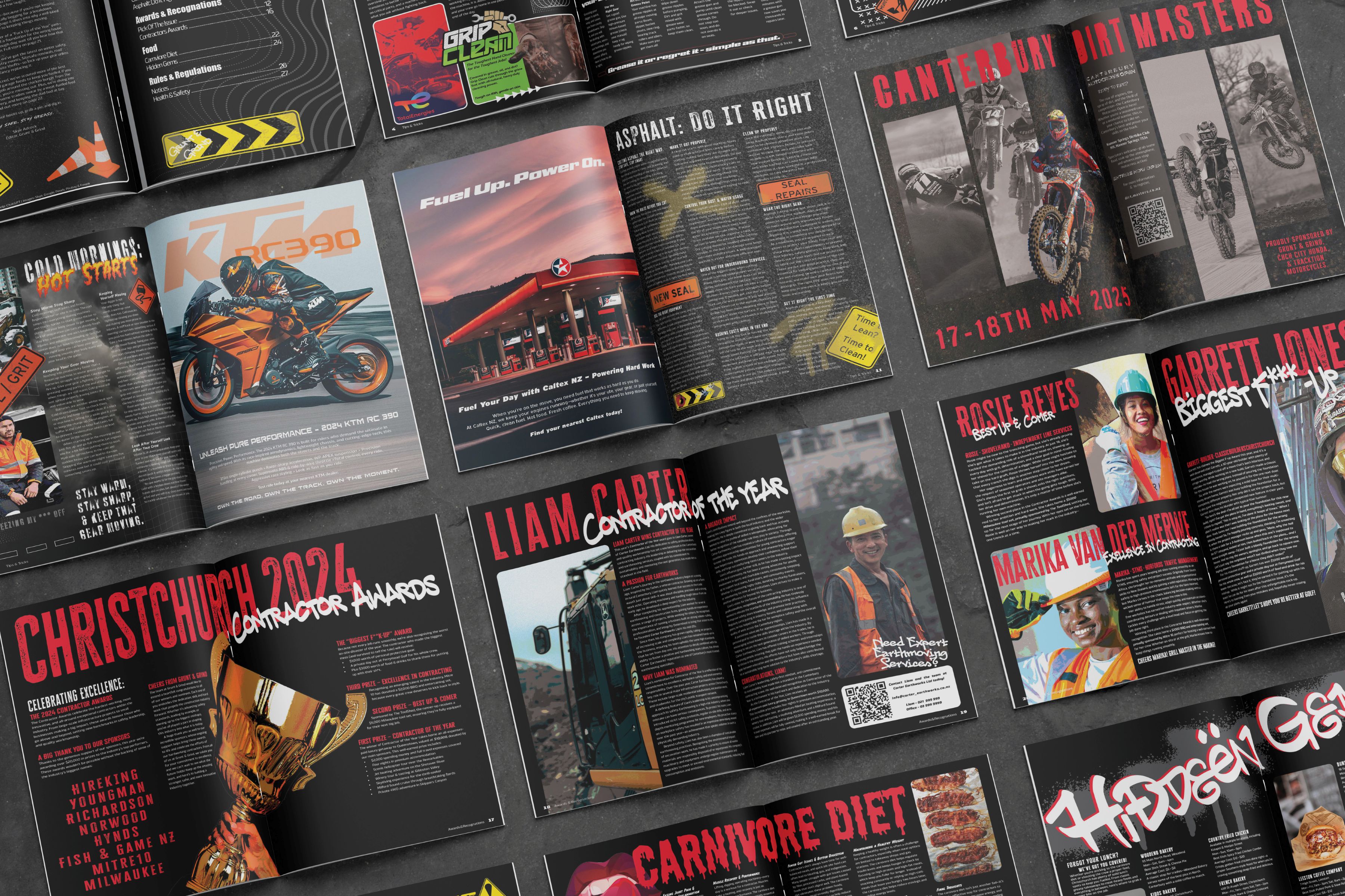 heaps of spreads from the magazine project